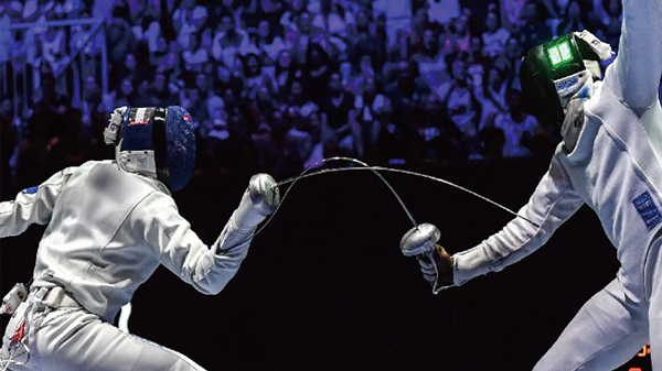 エペの競技風景