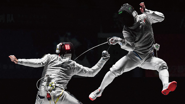 フルーレの競技風景