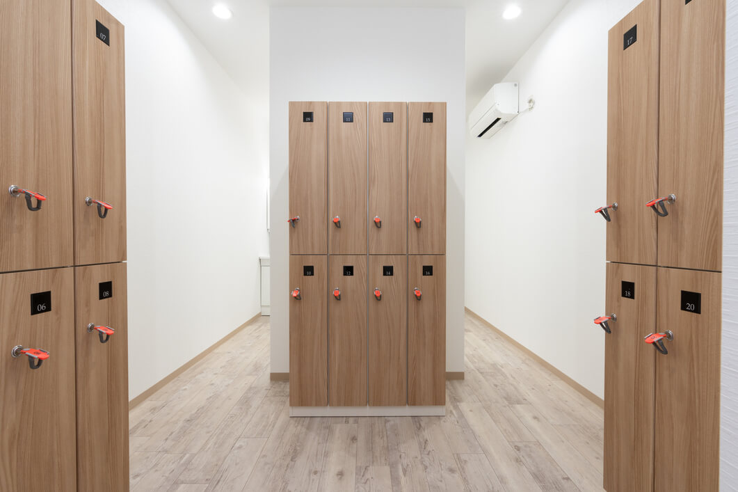 ロッカールームの全体写真