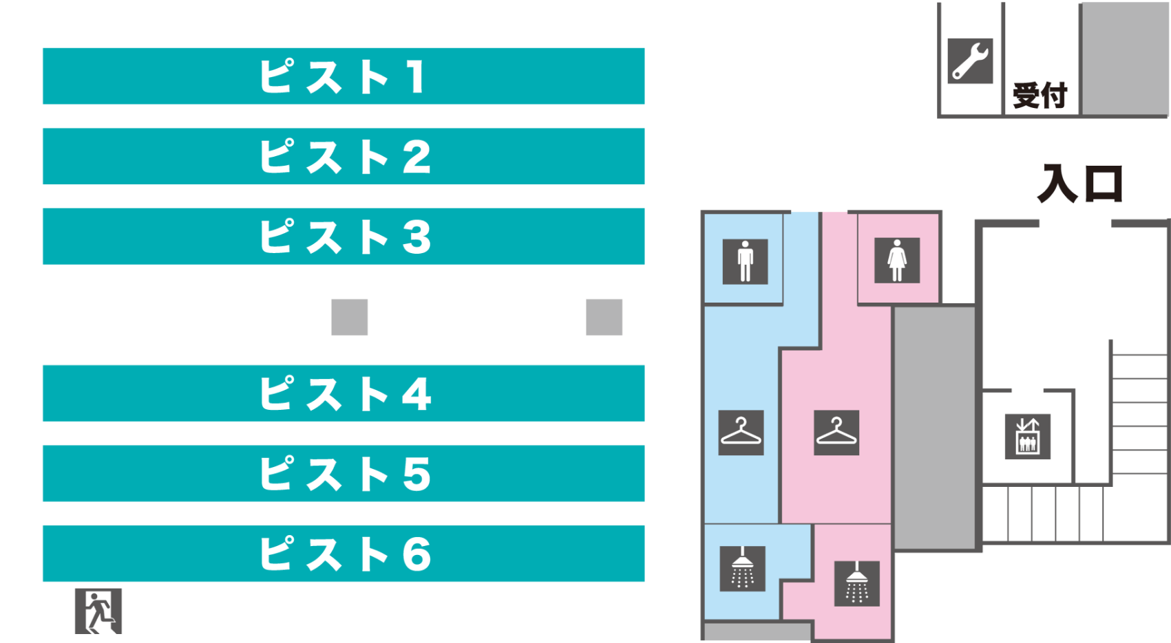 場内の見取り図